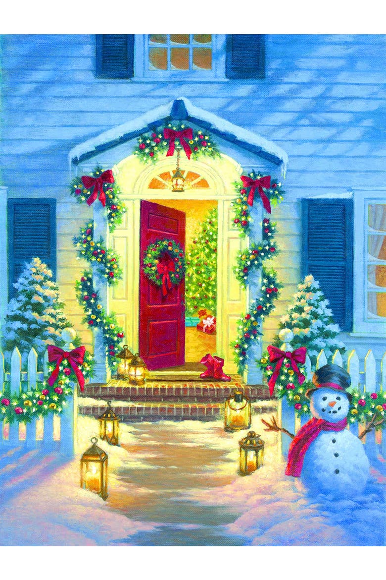 Christmas Porch 500 piece Jigsaw Puzzle for Adults, Alternate, color, Multicolor