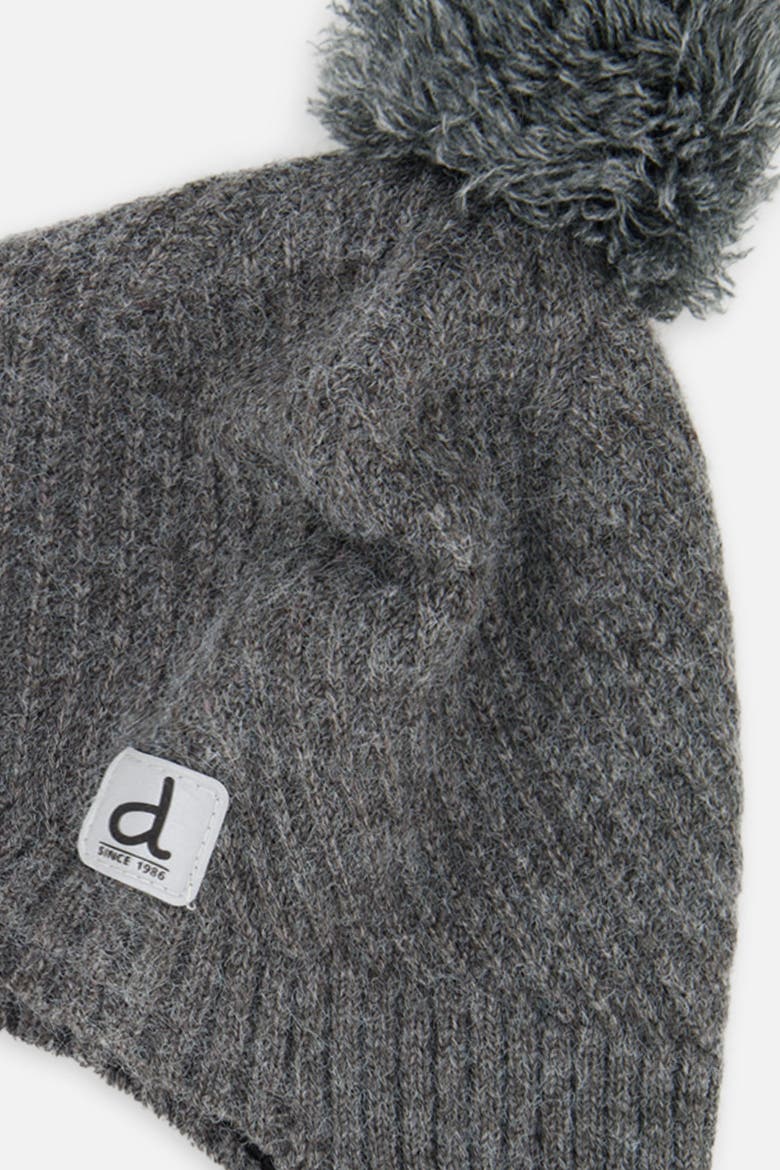 Fleece-Lined Peruvian Knit Hat, Alternate, color, Cool Dark Grey