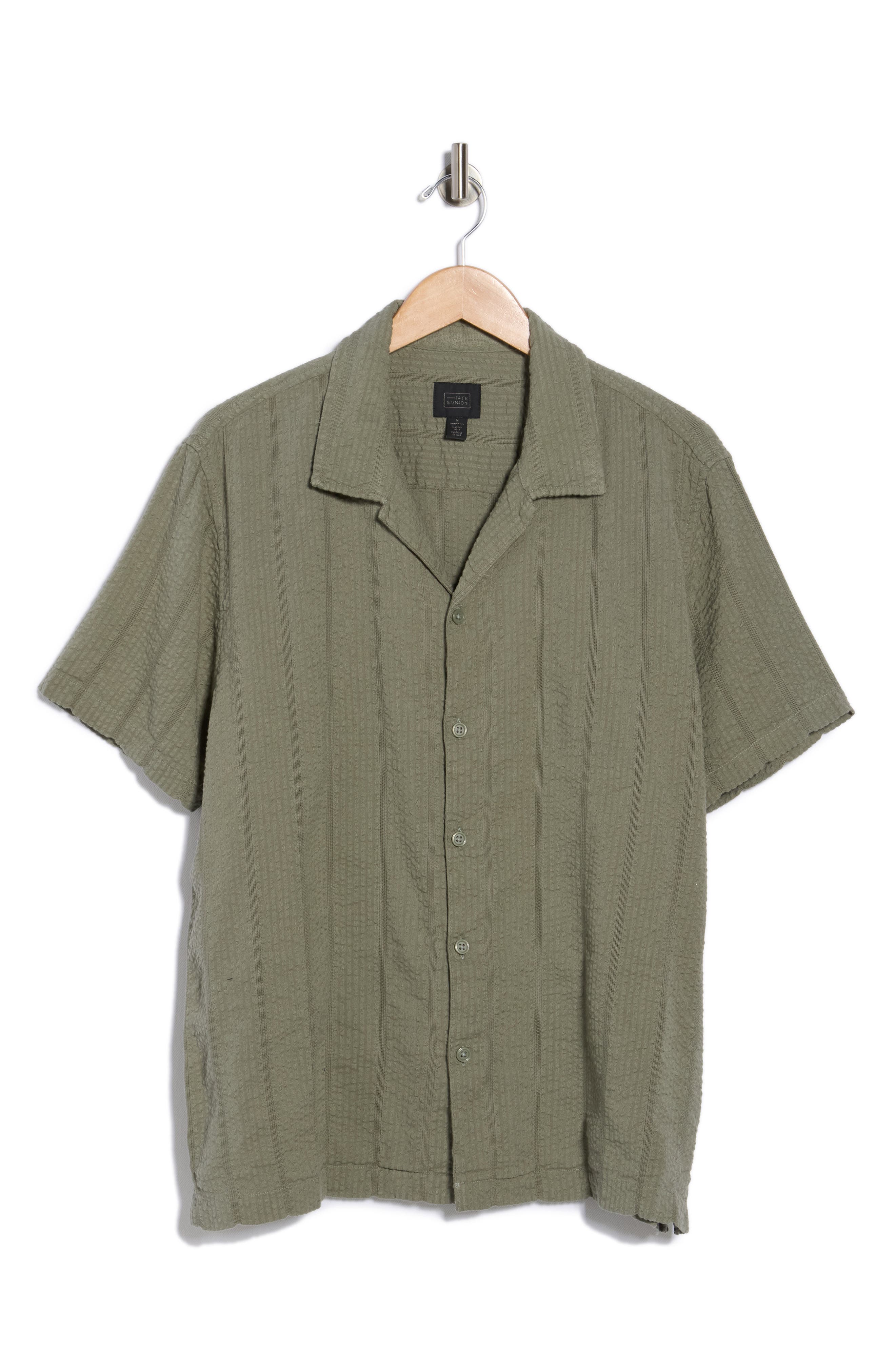 14th & Union Short Sleeve Seersucker Café Shirt