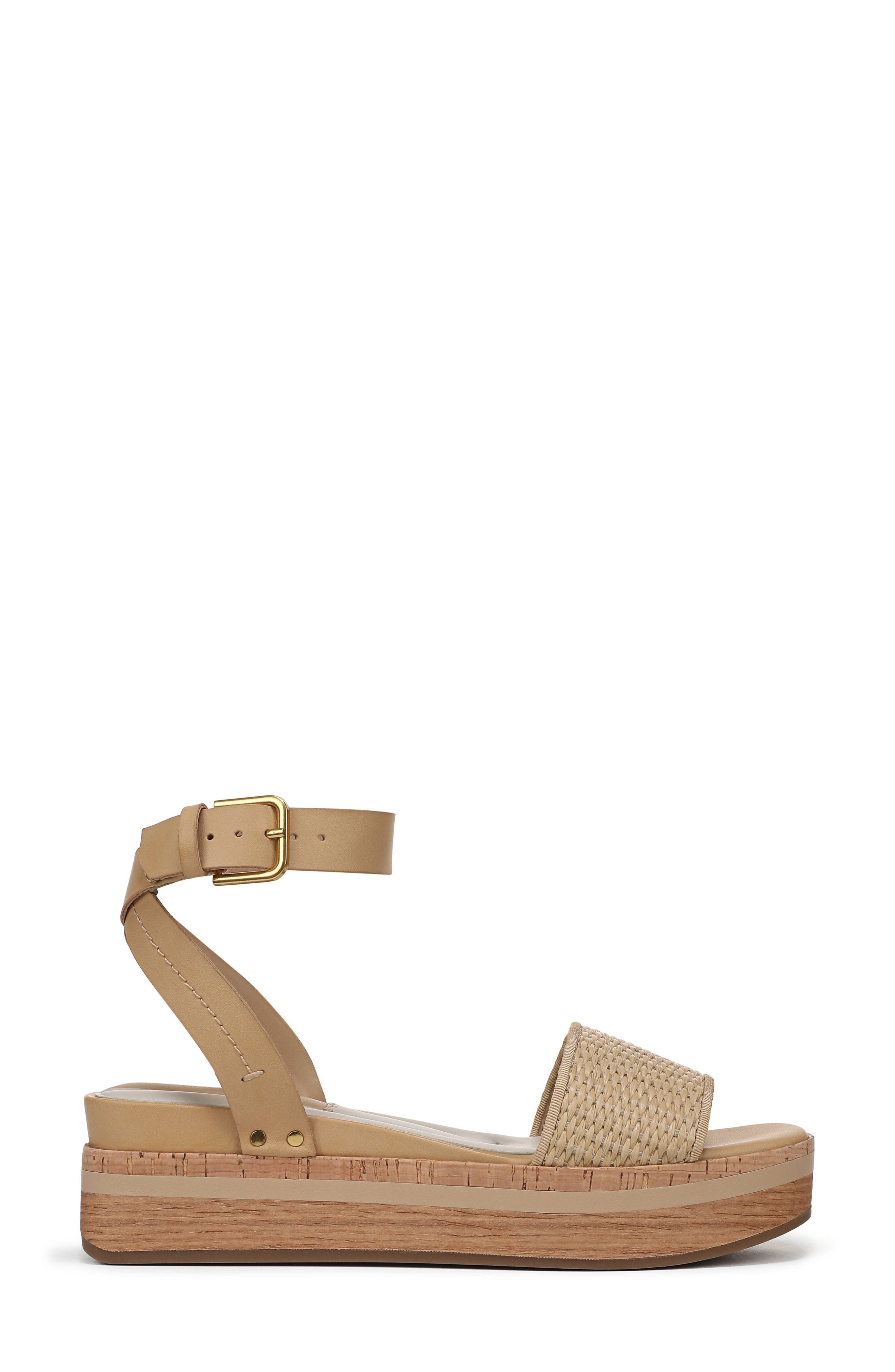Hava Platform Sandal, Alternate, color, STRAW