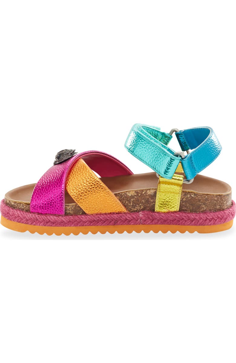 Kurt Geiger London Kids' Mini Kensington Sandal, Alternate, color, Rainbow