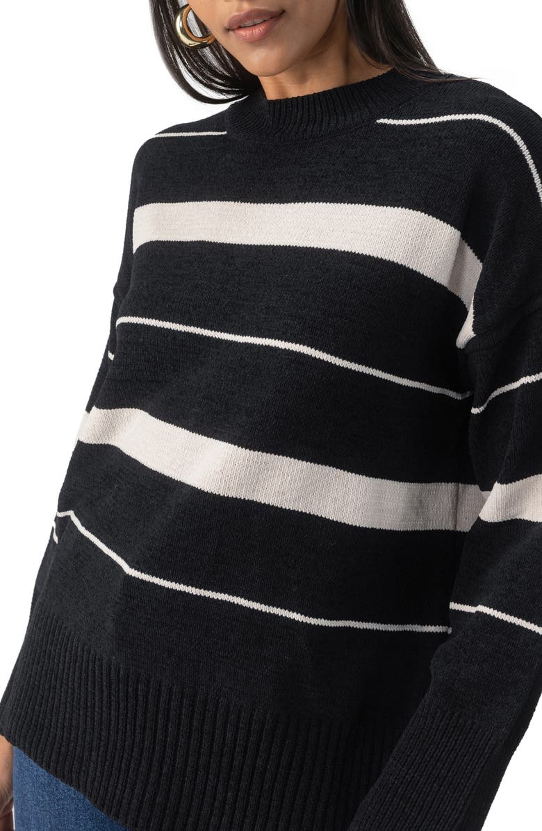 Sanctuary Modern Stripe Sweater, Alternate, color,