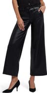 NYDJ Faux Leather Wide Leg Ankle Pants