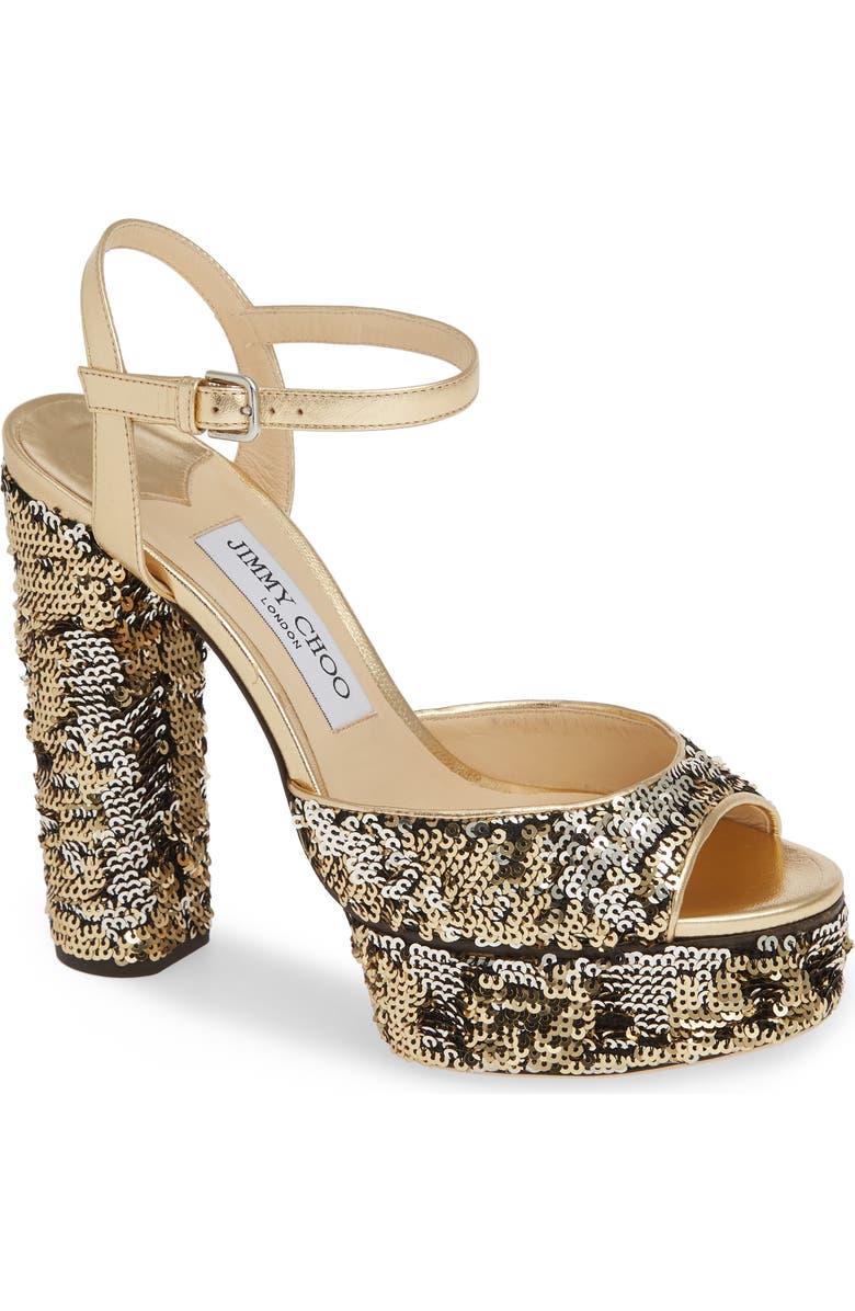 Jimmy Choo Peachy Platform Sandal, Main, color,