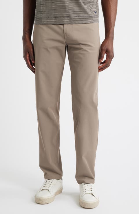 Techno Five-Pocket Straight Leg Stretch Twill Pants