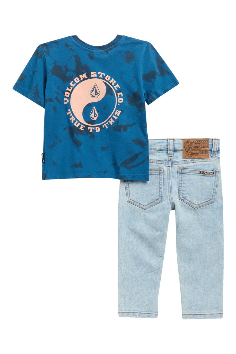 Graphic T-Shirt & Jeans Set, Alternate, color, BLUE