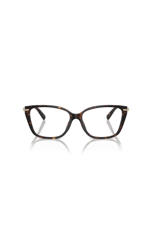 Tiffany & Co . 53mm Rectangle Optical Glasses In Brown