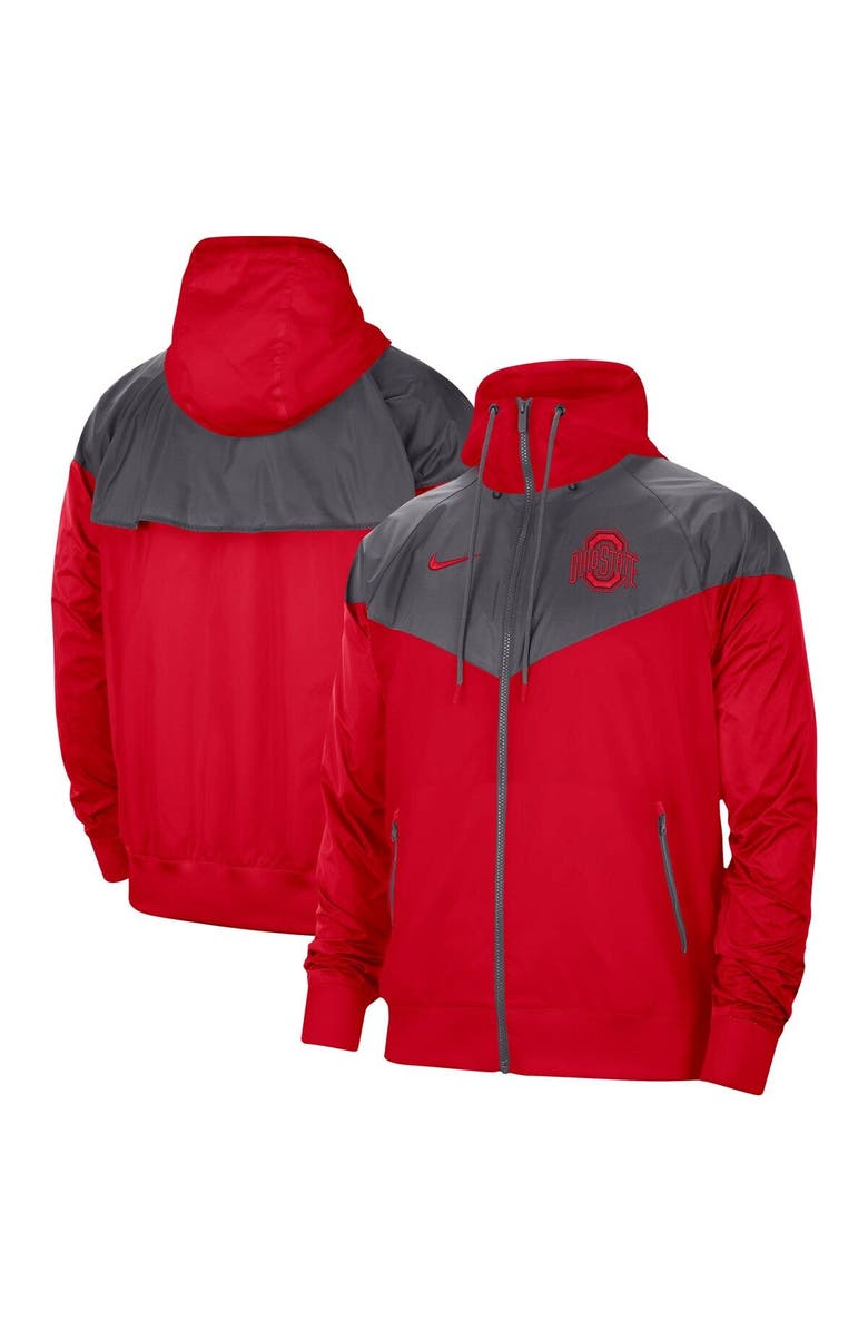 Nike Men's Nike Scarlet Ohio State Buckeyes Windrunner Full-Zip Jacket, Main, color, 