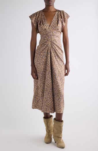 Lyndsay Floral Jacquard Midi Dress