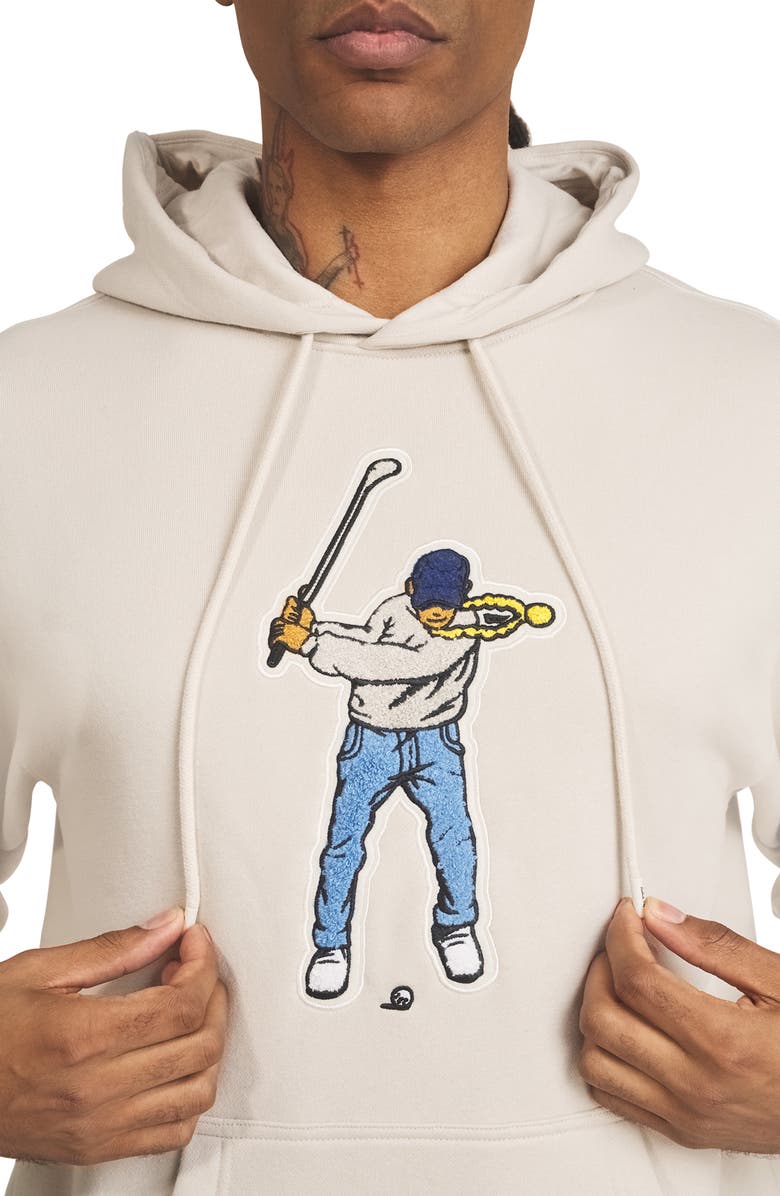 Eastside Golf Swingman Core Fleece Hoodie, Alternate, color, Pumice