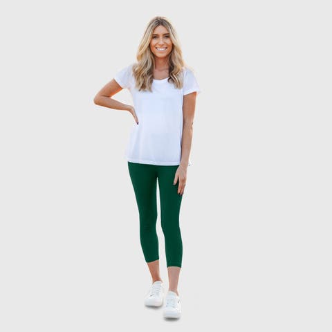 Women's Soft 100% Cotton Everyday Wear Capri Leggings