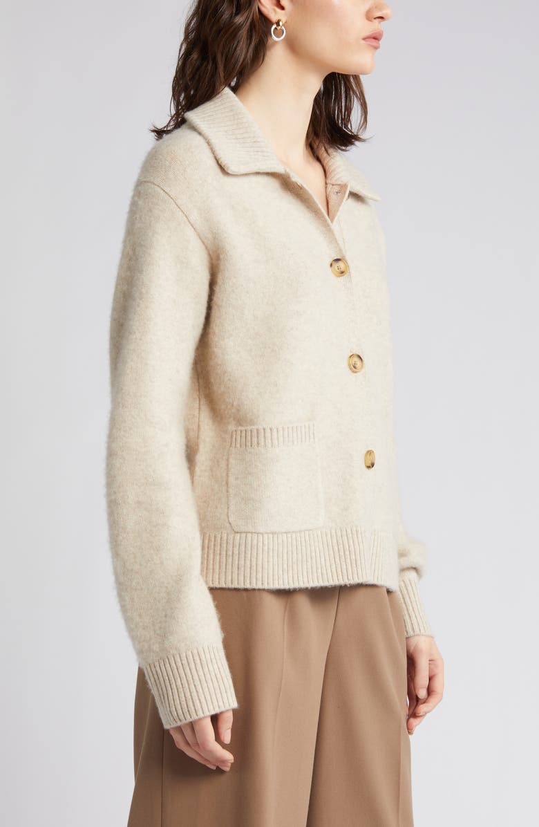 Nordstrom Signature Wool & Cashmere Collar Cardigan, Alternate, color,