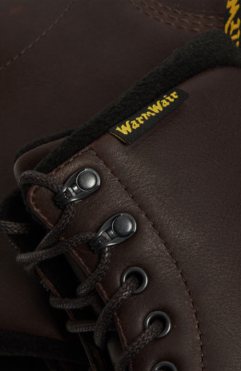 Dr. Martens 1460 Pascal Waterproof Fleece Lined Boot, Alternate, color, Dark Brown