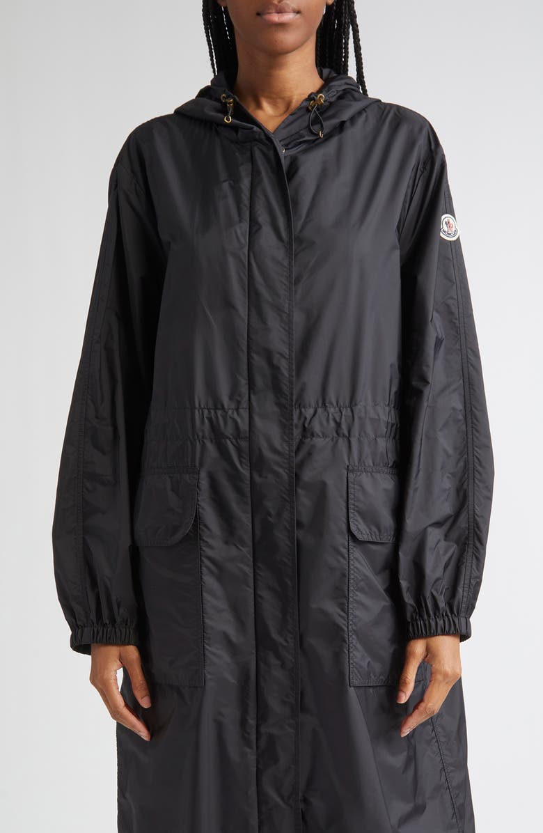 Moncler Hiengos Long Parka, Main, color, Black