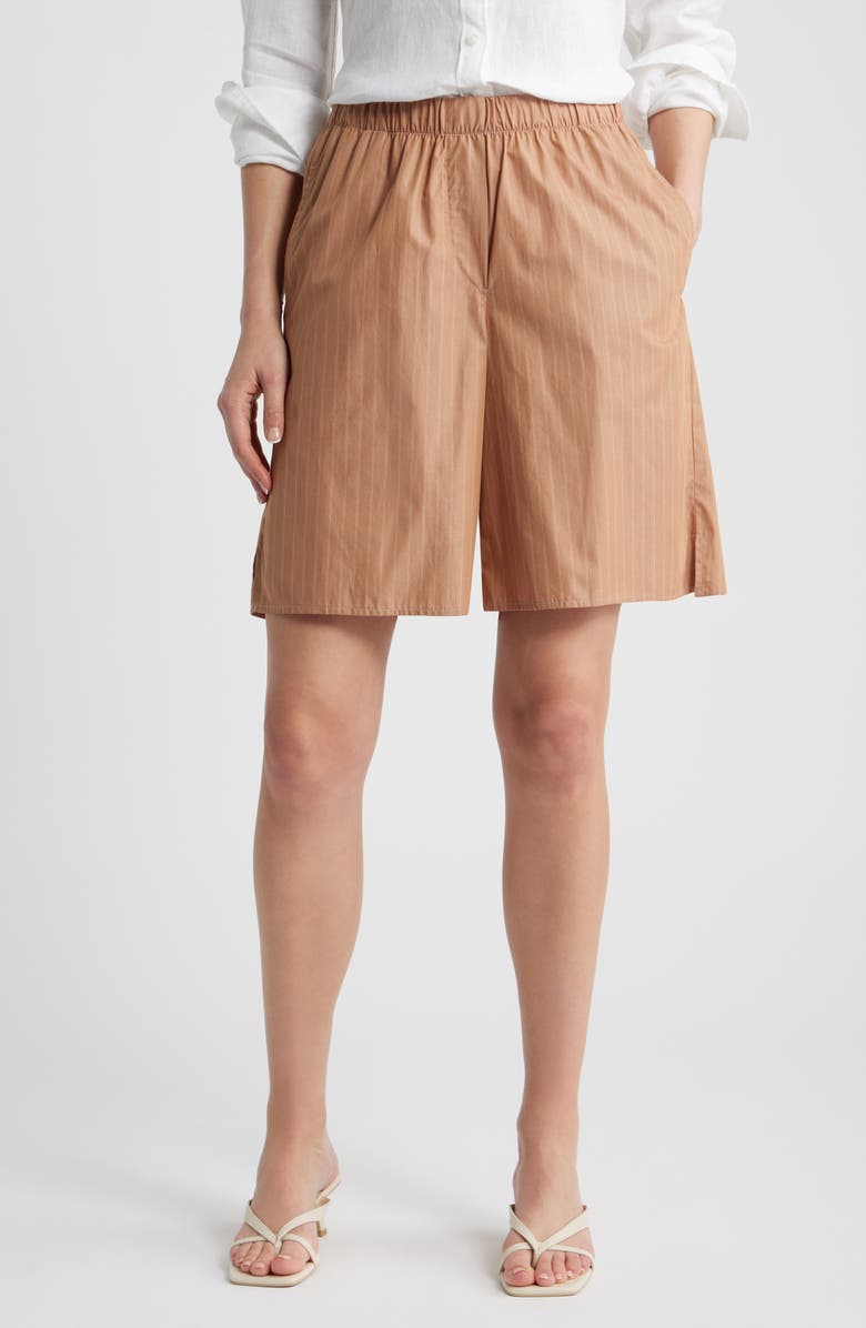 CISSA Knee Length Shorts, Main, color, Dune Stripe