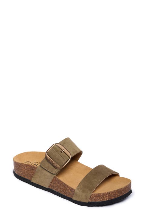 Claire Double Strap Slide Sandal (Women)