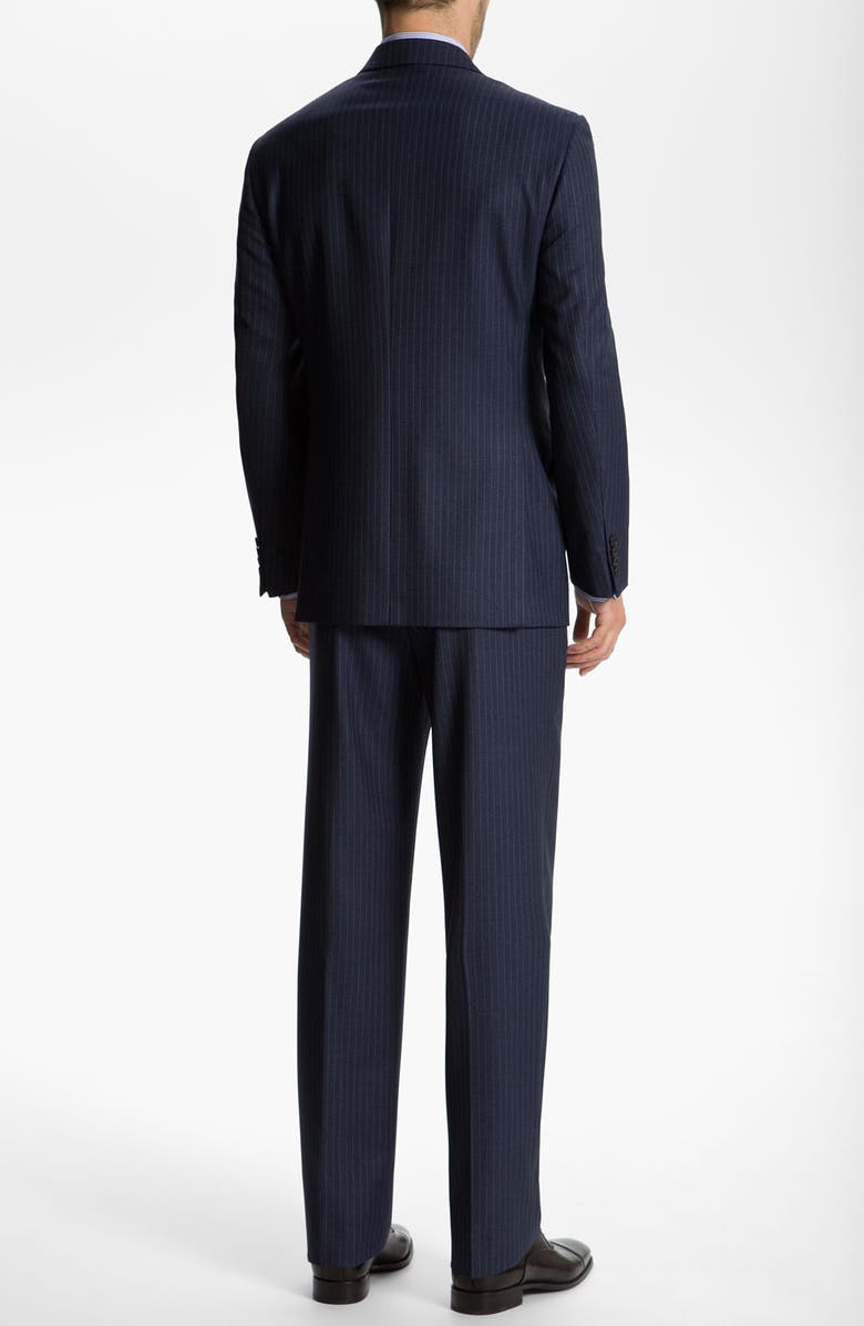 Joseph Abboud 'Signature Silver' Stripe Suit, Alternate, color, 