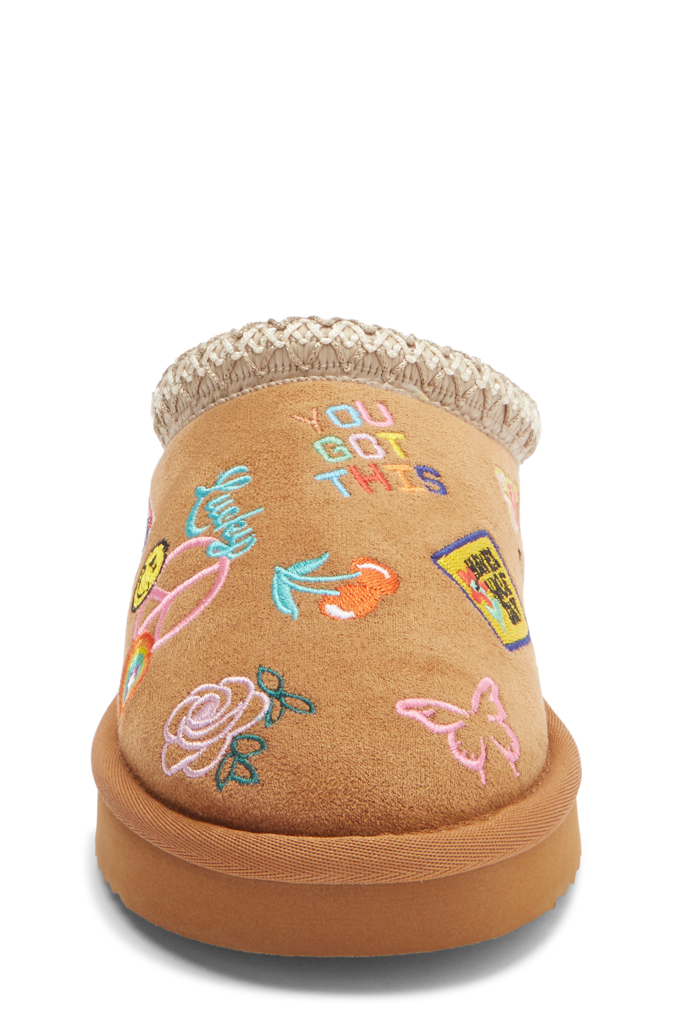 Steve Madden Kids' JSelenae Faux Fur Lined Slipper, Alternate, color, Cognac Multi