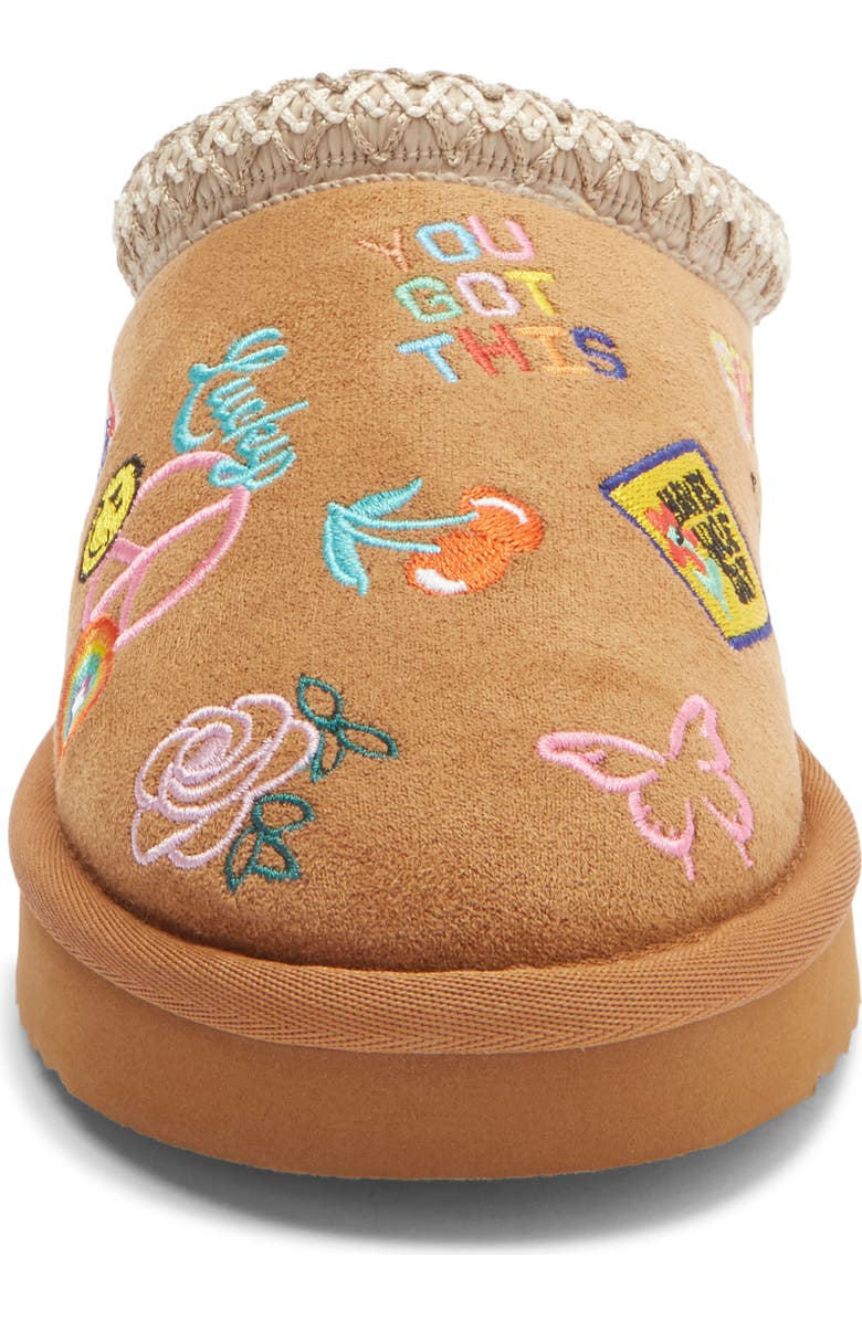 Steve Madden Kids' JSelenae Faux Fur Lined Slipper, Alternate, color, Cognac Multi