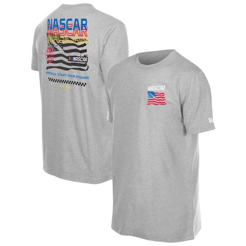 Men's New Era Gray NASCAR Start your Engines T-Shirt