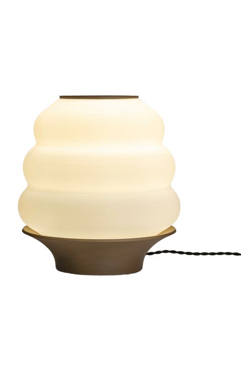 Honey Pot 12" Minimalist Classic Plant-Based PLA 3D Printed Dimmable LED Table Lamp
