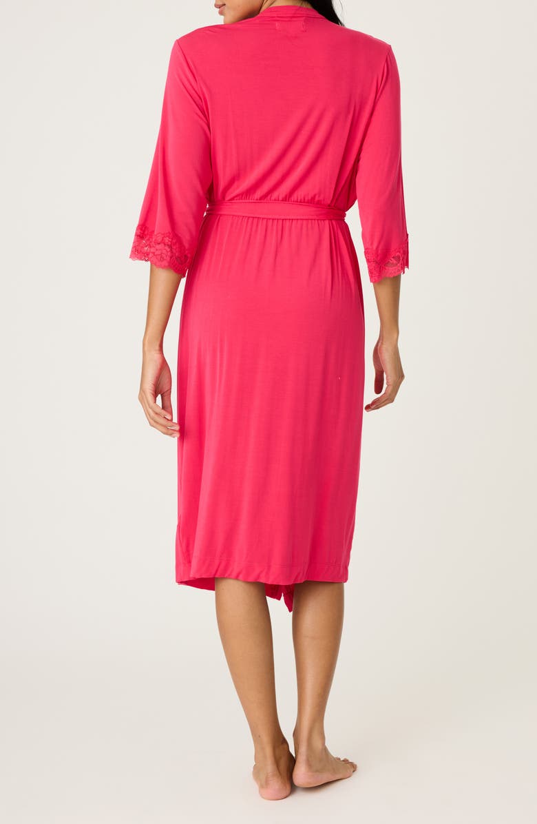 PJ Salvage Day Dreams Jersey Robe, Alternate, color, Ruby Red