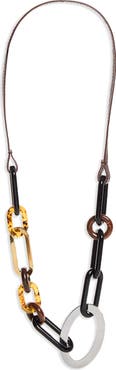 PLAN C Multi-Material Chain Necklace