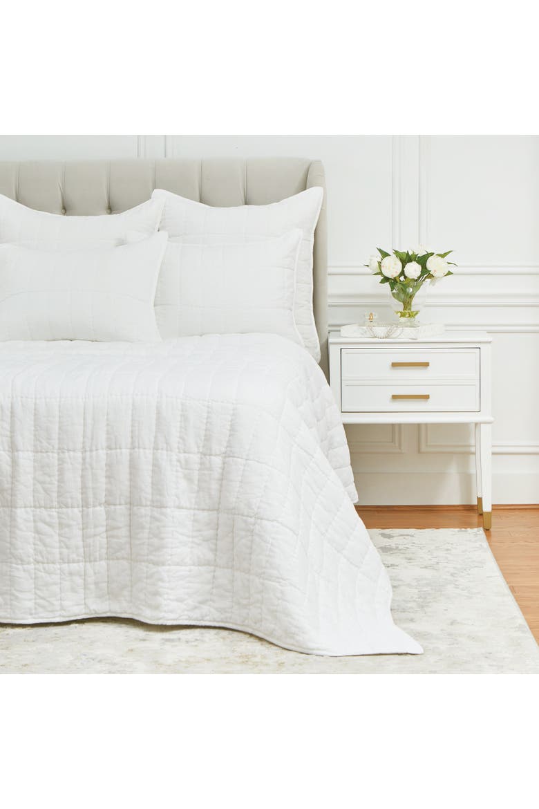 Odine Dove King Pillow Sham, Alternate, color, White