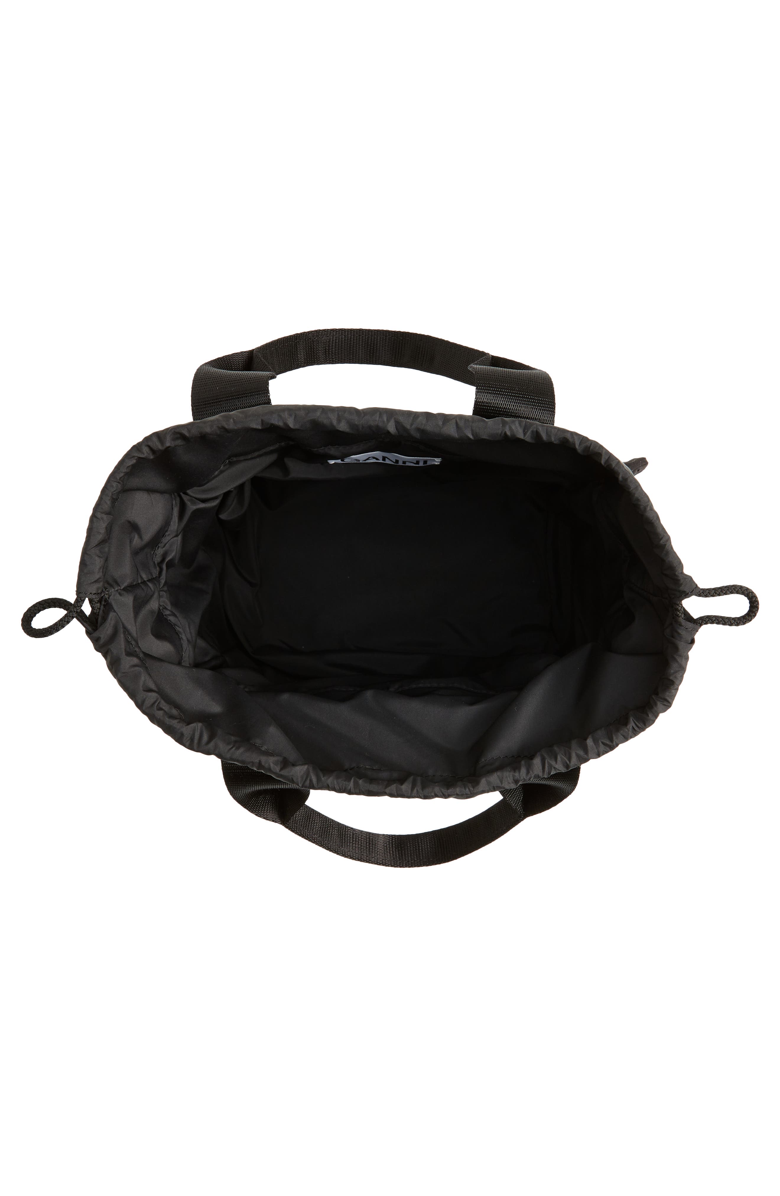 Ganni Small Recycled Polyester Tote, Alternate, color, 