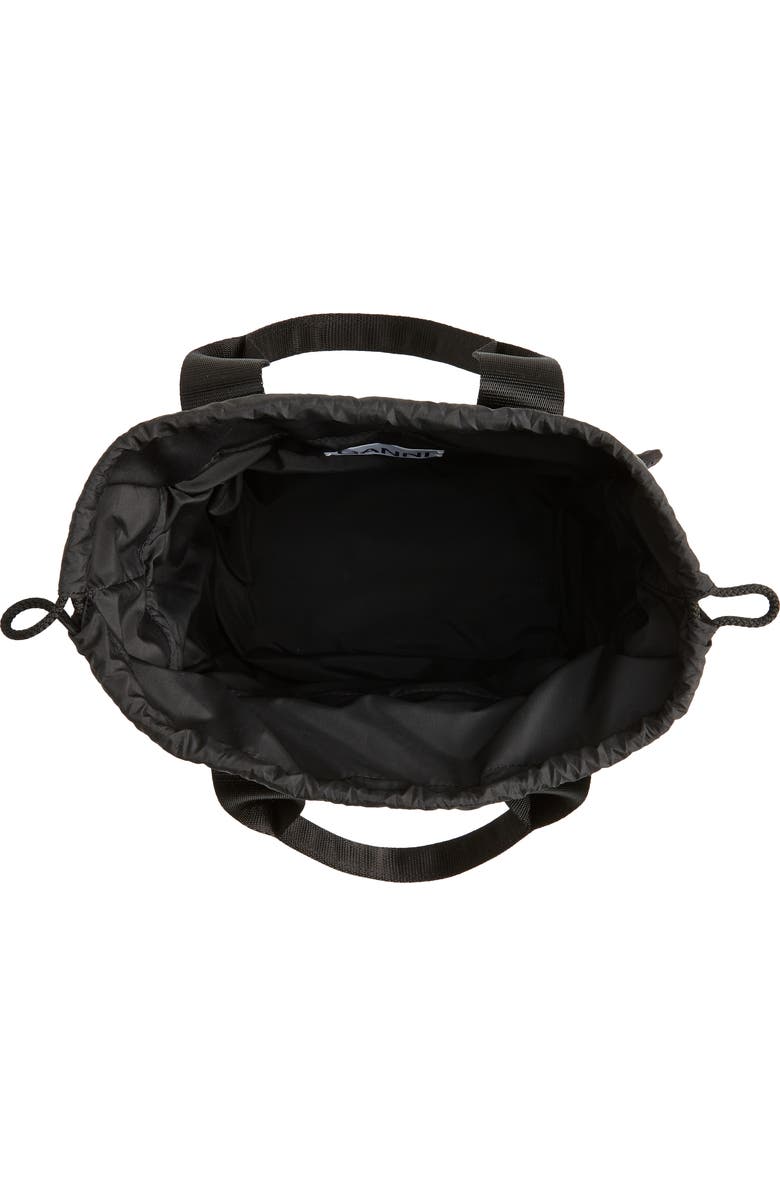 Ganni Small Recycled Polyester Tote, Alternate, color,