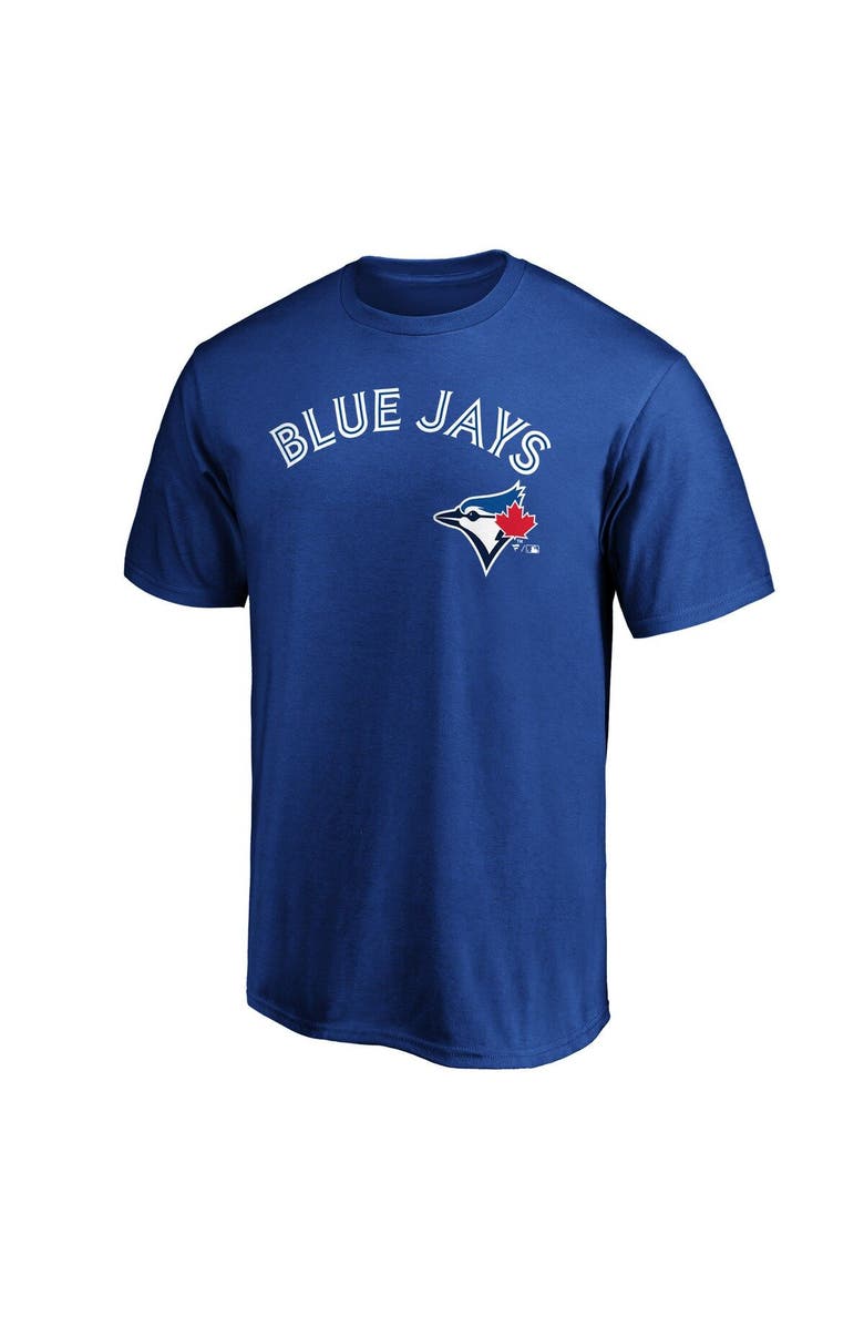 FANATICS Men's Fanatics Branded Royal Toronto Blue Jays Team Logo Lockup T-Shirt, Alternate, color, 