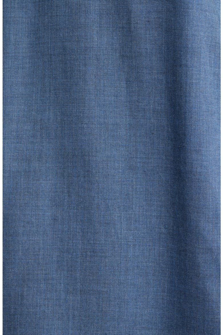 Leonard Cotton Button-Up Shirt, Alternate, color, BLUE