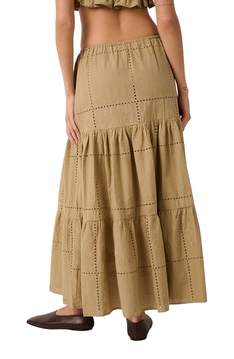 WeWoreWhat Midi Pull On Skirt, Alternate, color, Oat Multi