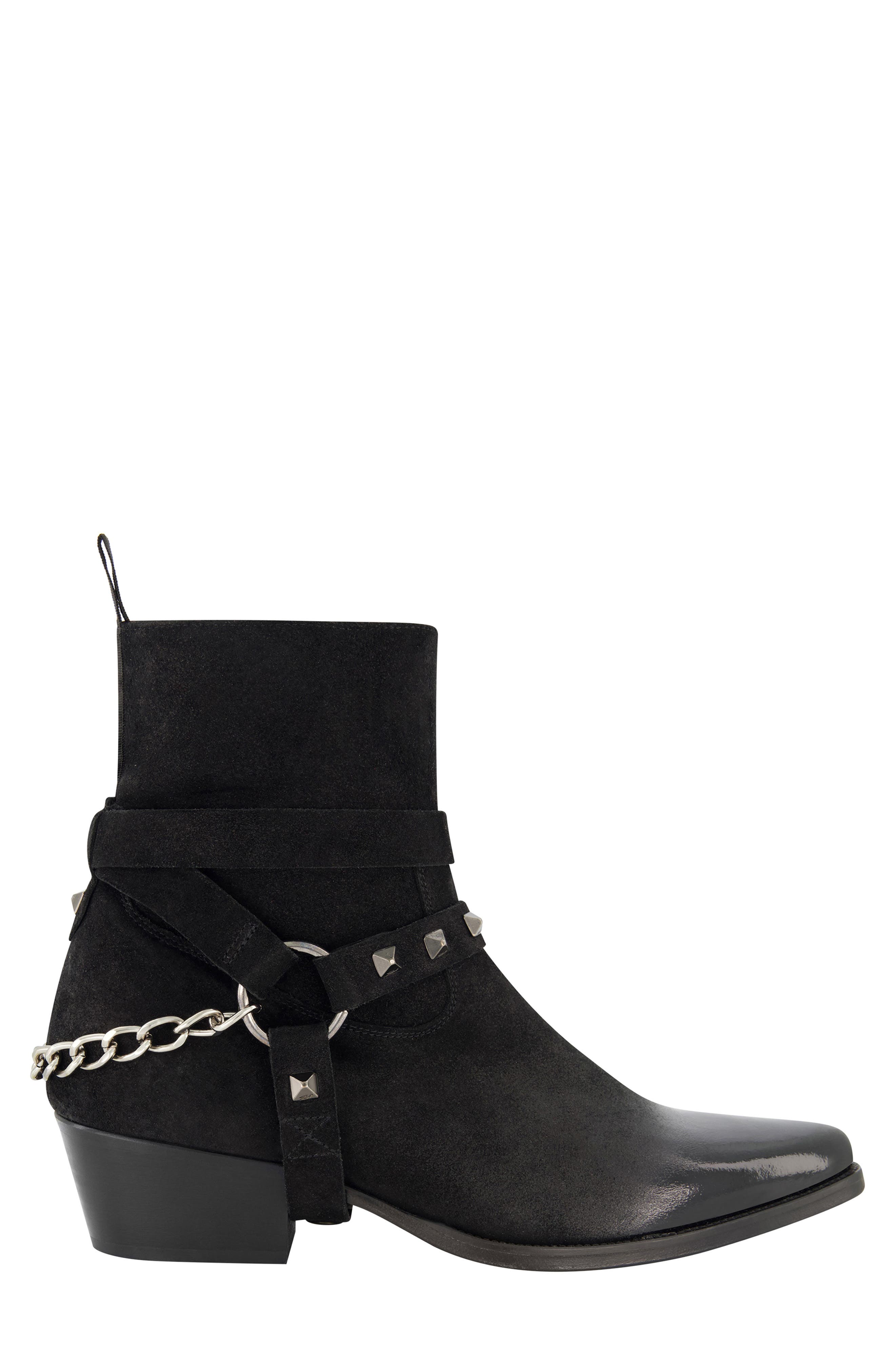 KARL LAGERFELD PARIS Suede Zip Boot, Alternate, color, 