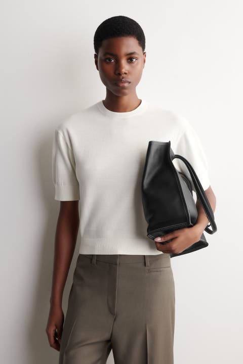 Knitted Cotton T-Shirt