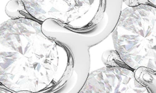 Hautecarat Oval Lab Grown Diamond Inside Out 18k Gold Hoop Earrings In Metallic