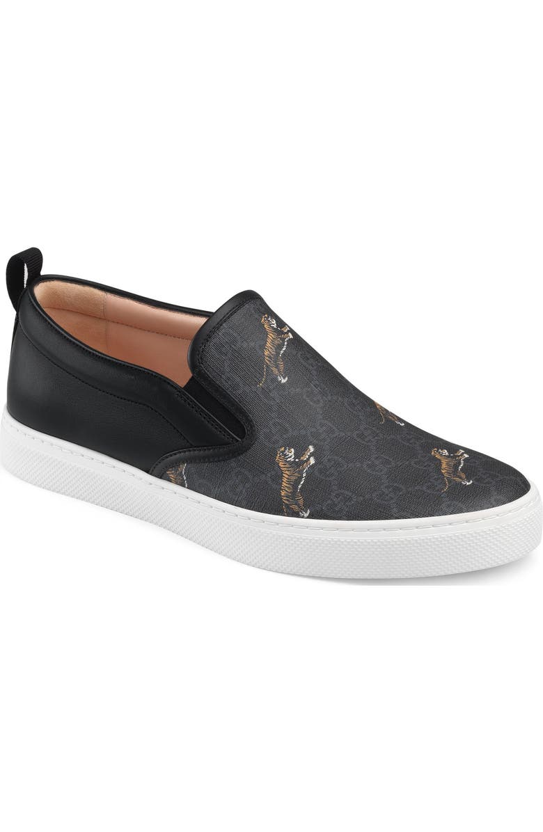 Gucci Tiger PrintSlip-On Sneaker, Main, color,