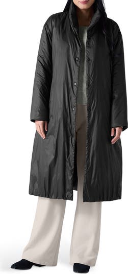Eileen Fisher High Collar Insulated Coat Nordstromrack