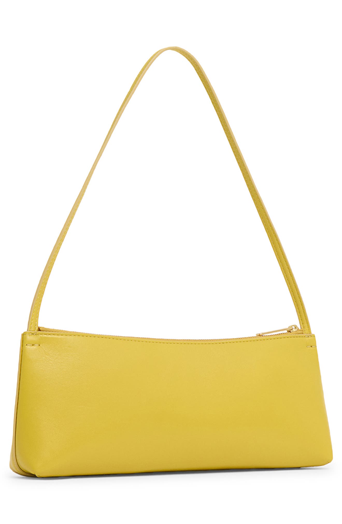 Gaia Leather Baguette Bag, Alternate, color, CITRUS