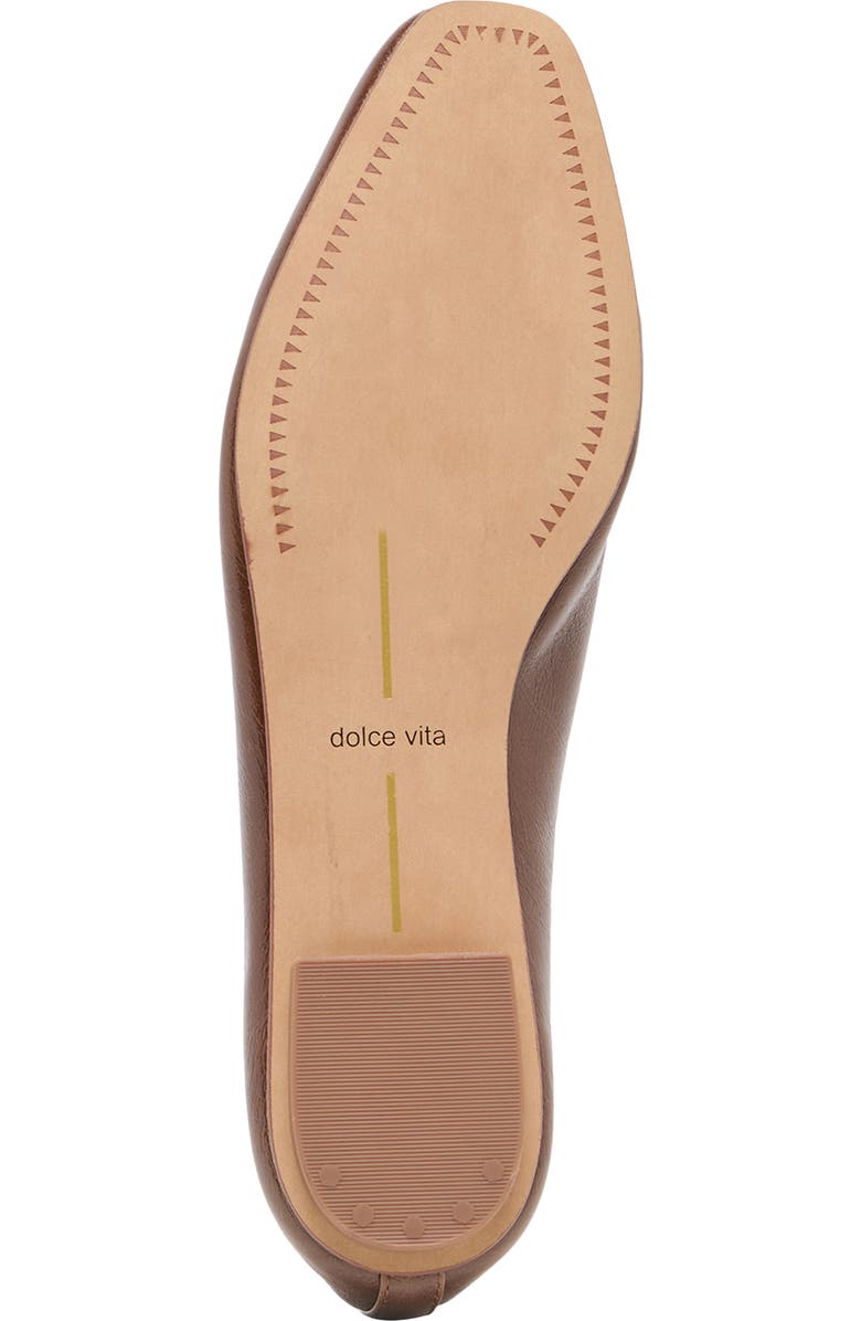 Dolce Vita Caret Flat, Alternate, color, Russet Leather