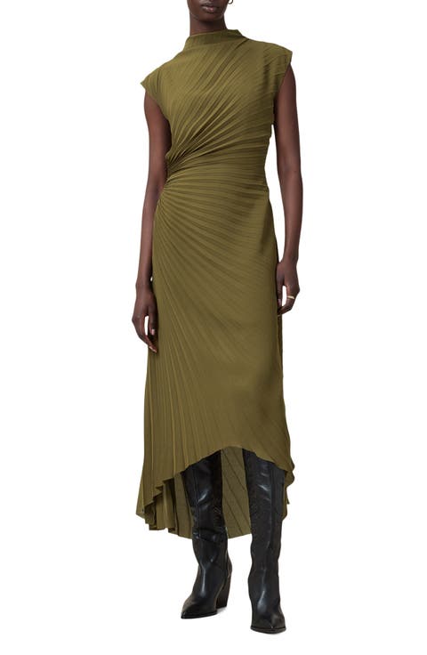 Rayanna Pleated Cap Sleeve Dress
