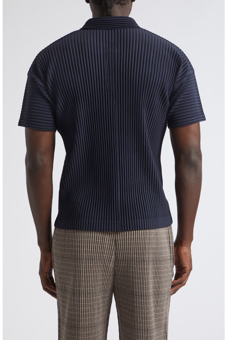 ISSEY MIYAKE HOMME PLISSE ポロ Homme Plissé Issey Miyake Basics Pleated Polo (Men) | Nordstrom