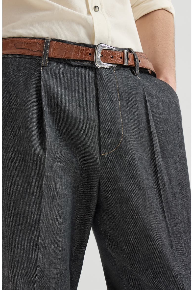 No-fade denim trousers, Alternate, color, Dark Grey