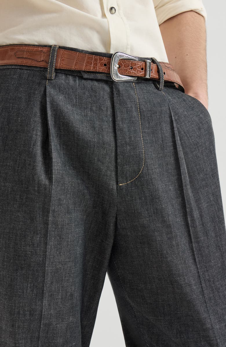 Brunello Cucinelli No-fade denim trousers, Alternate, color, Dark Grey