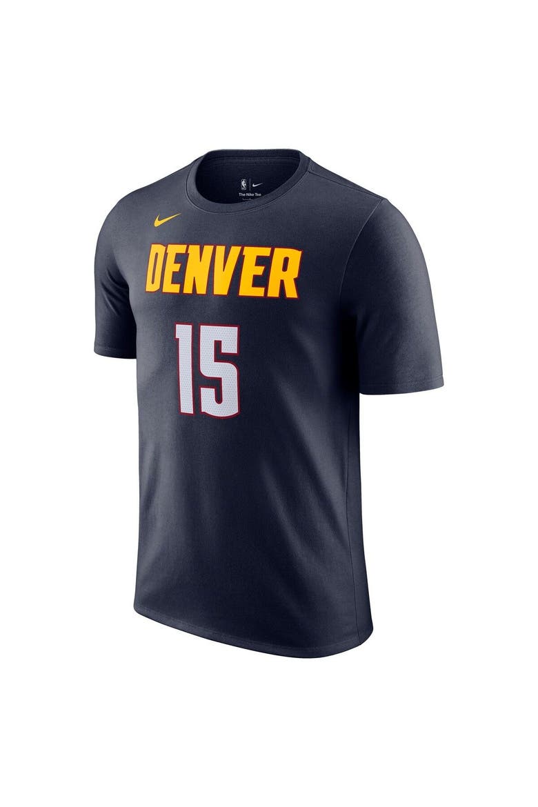 Men's Nike Nikola Jokic Navy Denver Nuggets Icon 2022/23 Name & Number T-Shirt, Alternate, color, Navy
