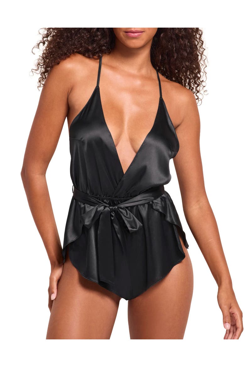 Gillie Romper Lingerie, Alternate, color, Black