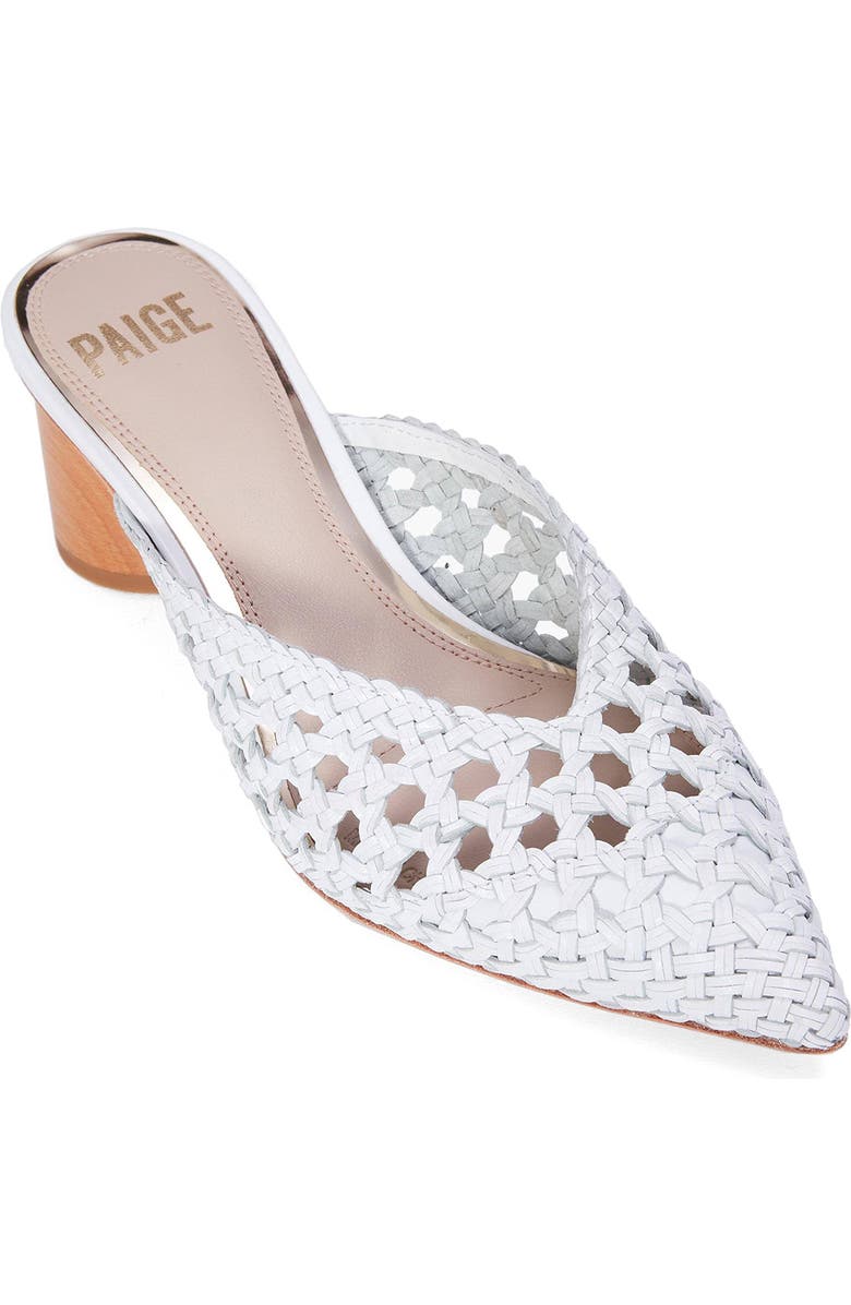 PAIGE Erin Woven Leather Mule, Alternate, color,
