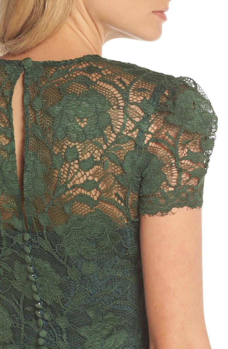 Gal Meets Glam Collection Eve Lace Midi Dress, Alternate, color, 