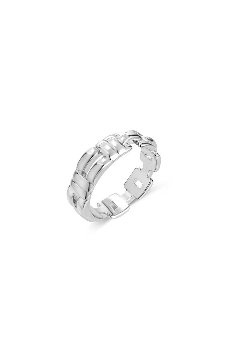 Rome Chain Ring, Main, color, Silver