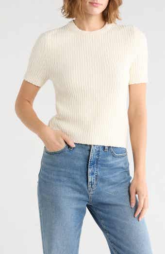 Bouclé Knit Sweater Top